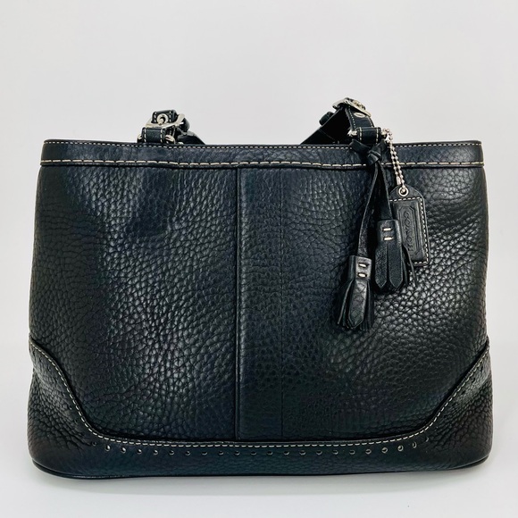 Vintage COACH Black #5055 Hampton Carryall Tote - Picture 14 of 14